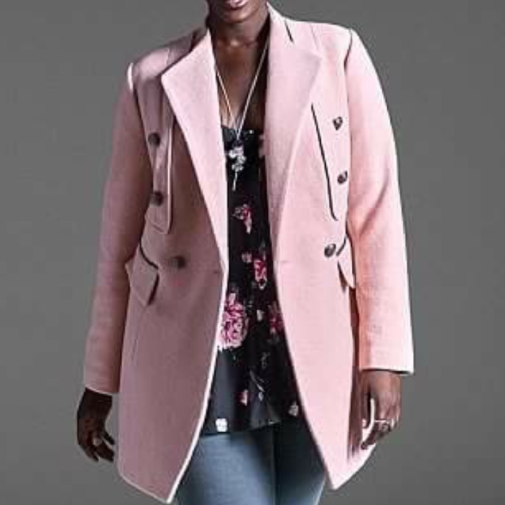 Blush Pink Pea coat